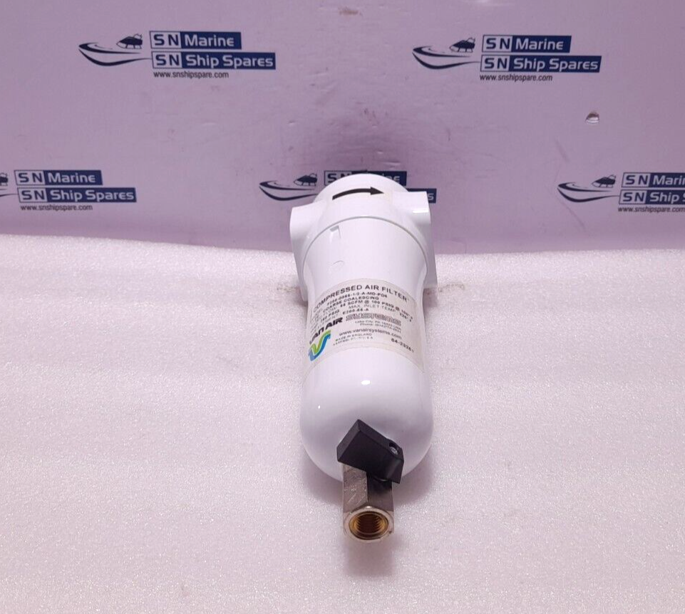 Van Air Systems F200-0055-½-A-MD-PD6 Coarse Coalescing Compressed Air Filter