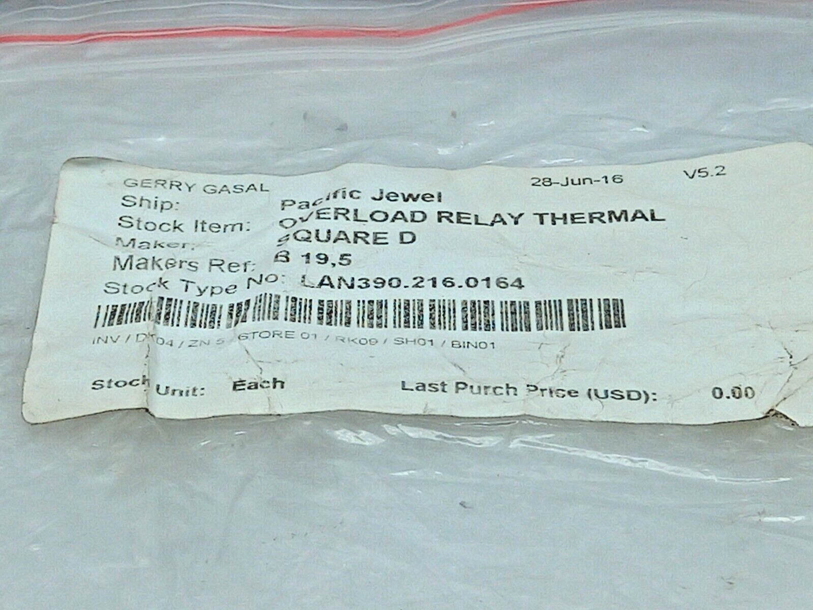 Square D B 19.5 Thermal Overload Relay 3PCs In Lot