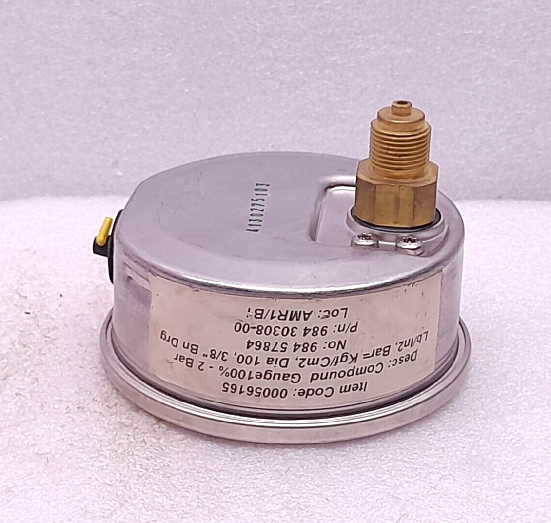 Alfa Laval 984.30308.00 Compound Gauge 100%-2 Bar 984 30308-00