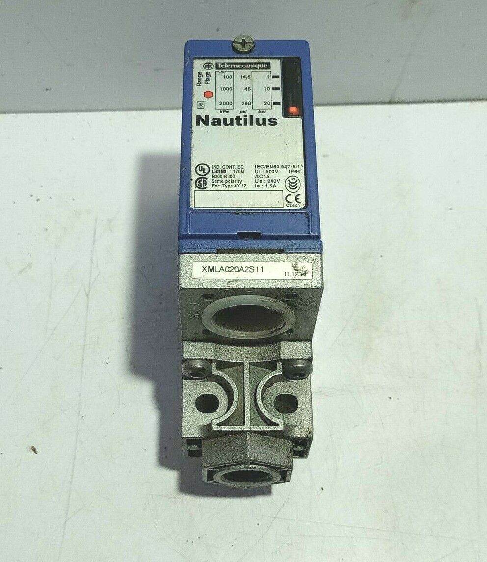 Telemecanique Nautilus XMLA020A2S11 Pressure Switch Ui 500V Ue 240V Ie 1.5A