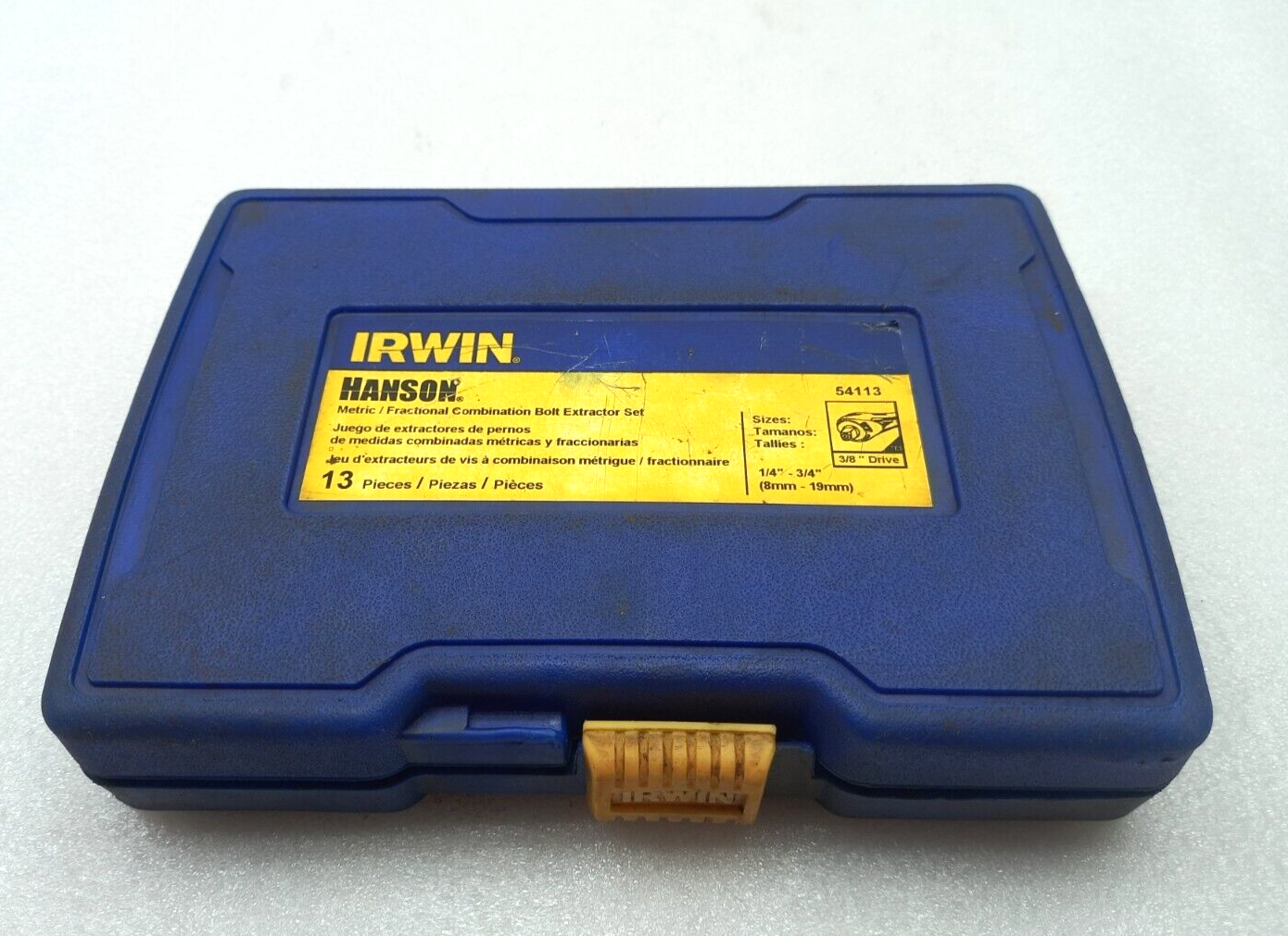 Irwin Hanson 54113 Metric/Fractional Bolt Extractor Set 1/4"-3/4” Incomplete Set