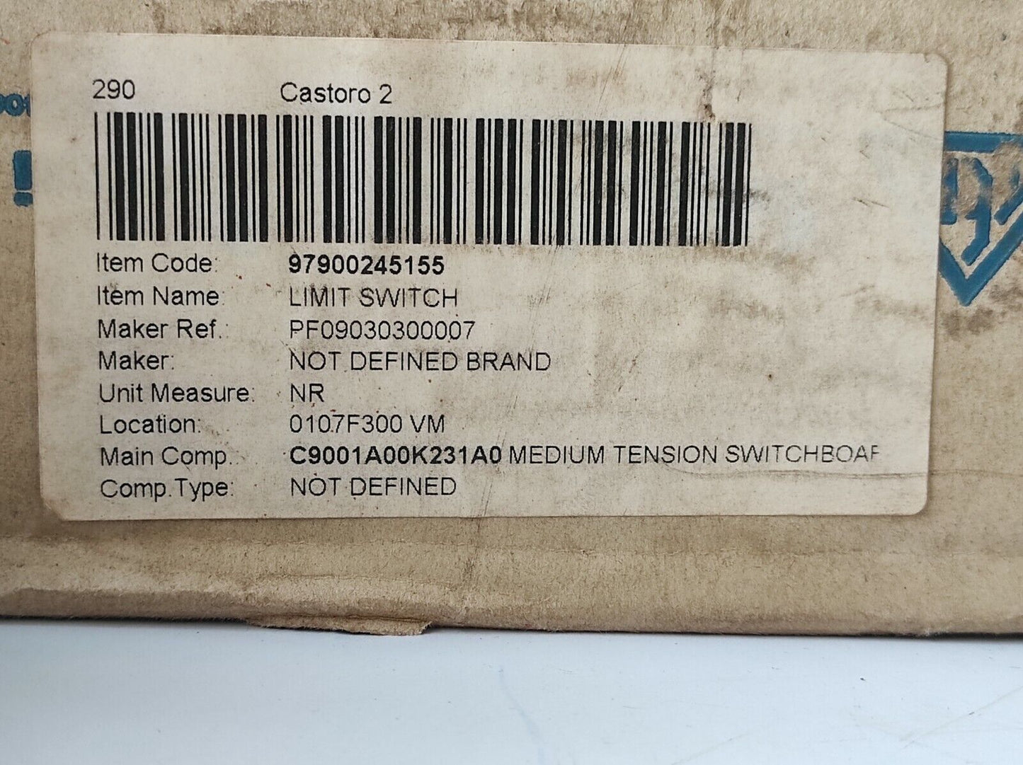 TER GF4C PF090303000007 Limit Switch Rev Ratio 1:300 Ie 1.9A Ue 380V~ Ui 500V~  