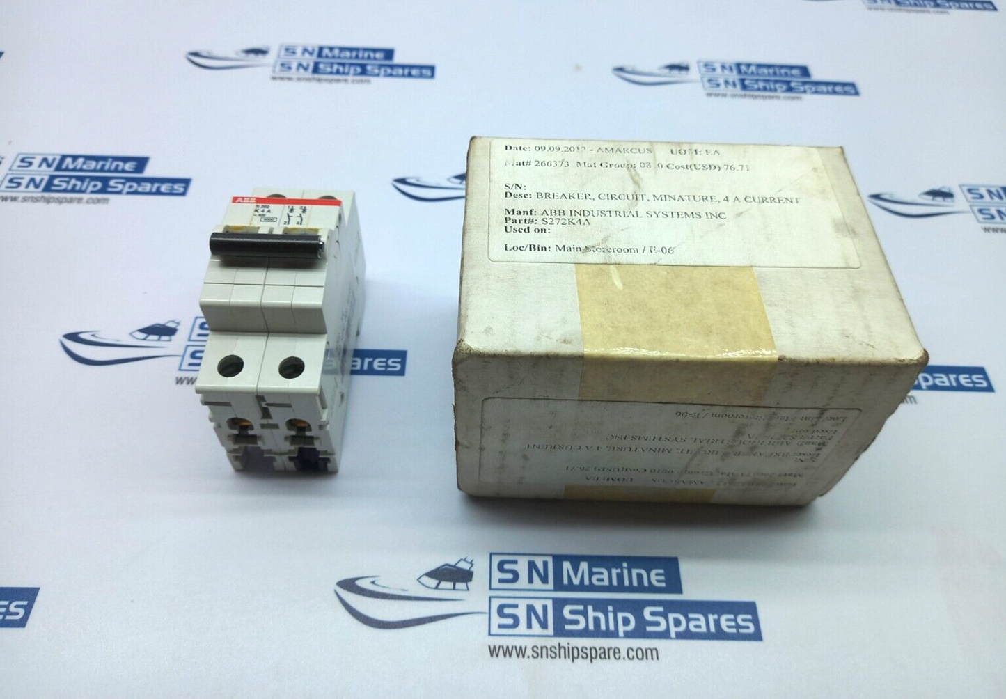 ABB S202K4A-400 Minature Circuit Breaker 4A S272K4A