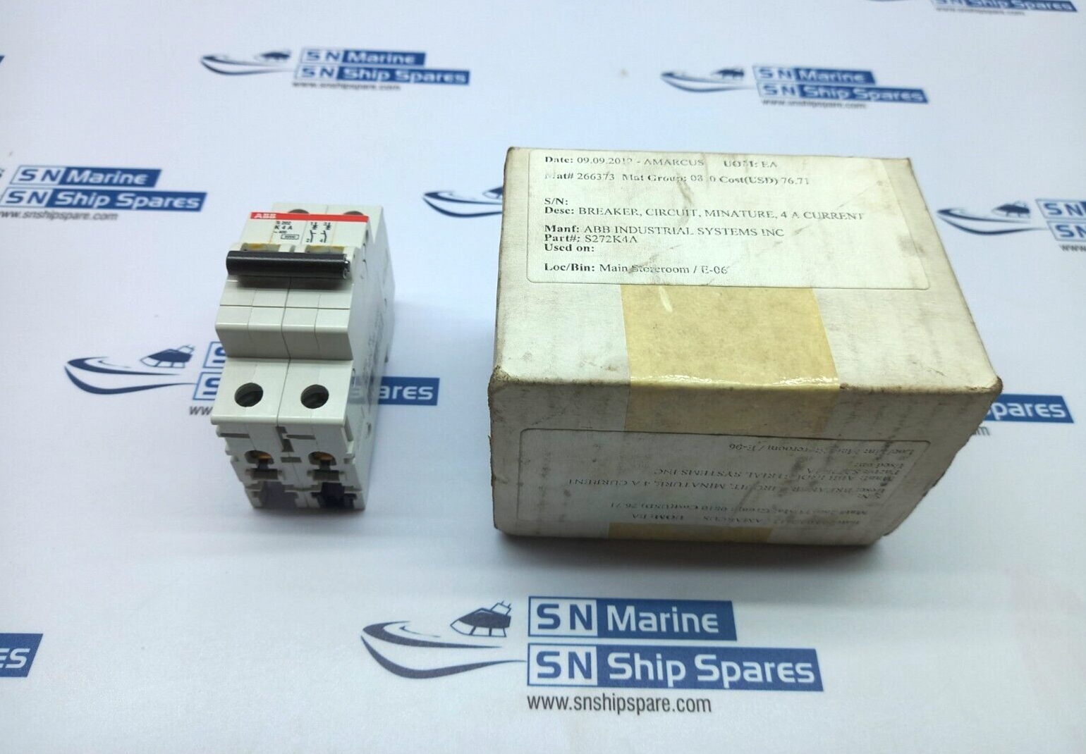 ABB S202K4A-400 Minature Circuit Breaker 4A S272K4A