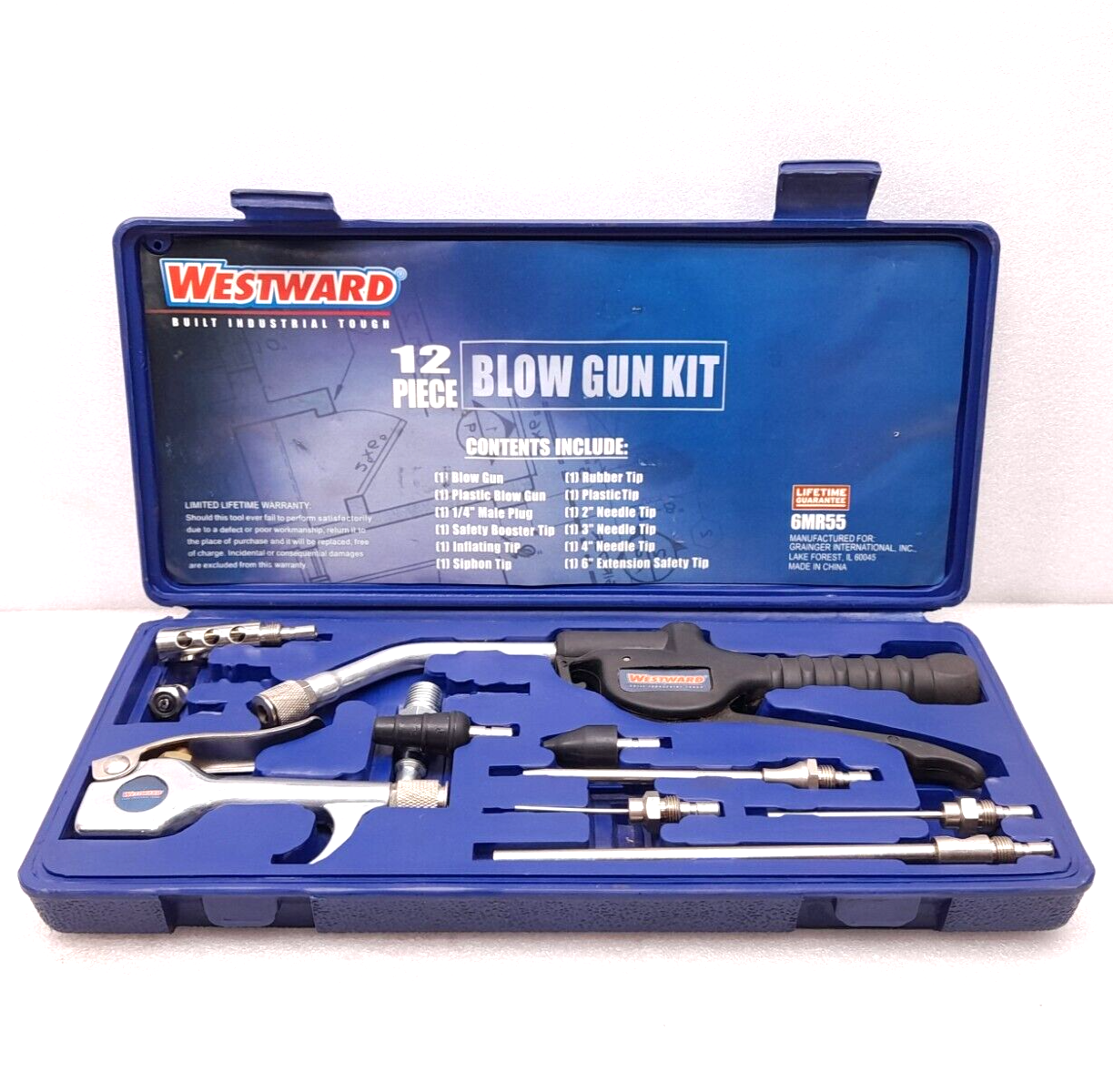 Westward 6MR55 Blow Gun Kit 11PCs (1PC Missing)