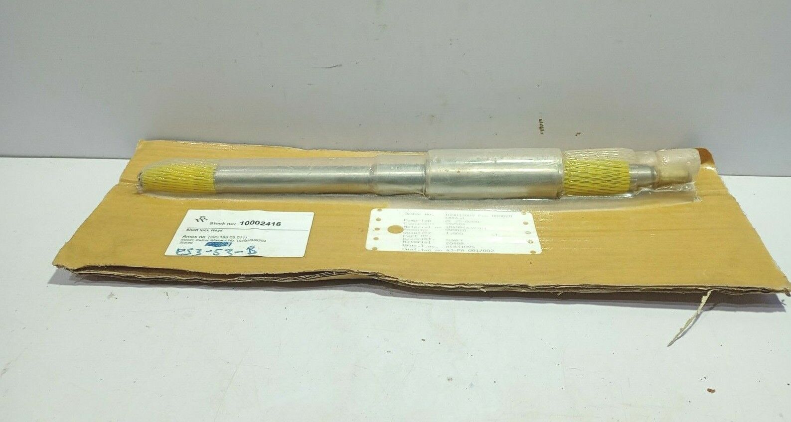 Sulzer 104094639200 Shaft Incl. Keys Pump Typ ZE 25-0200