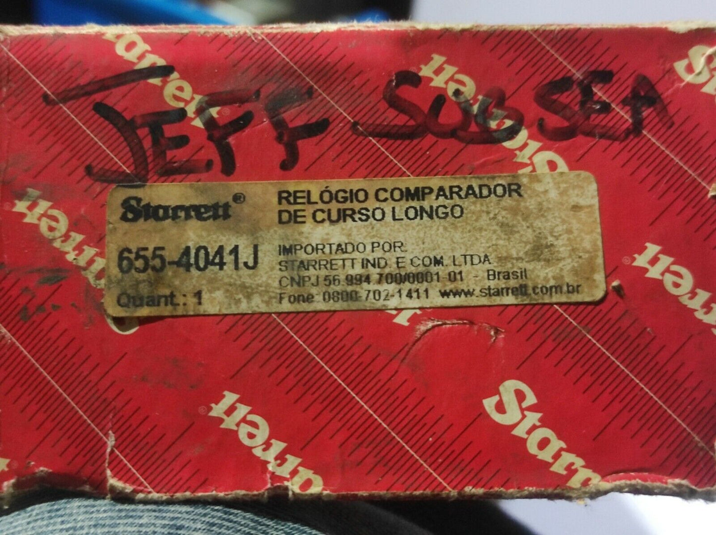 Starrett 655-4041J Dial Indicator 6554041 4.000” Range 