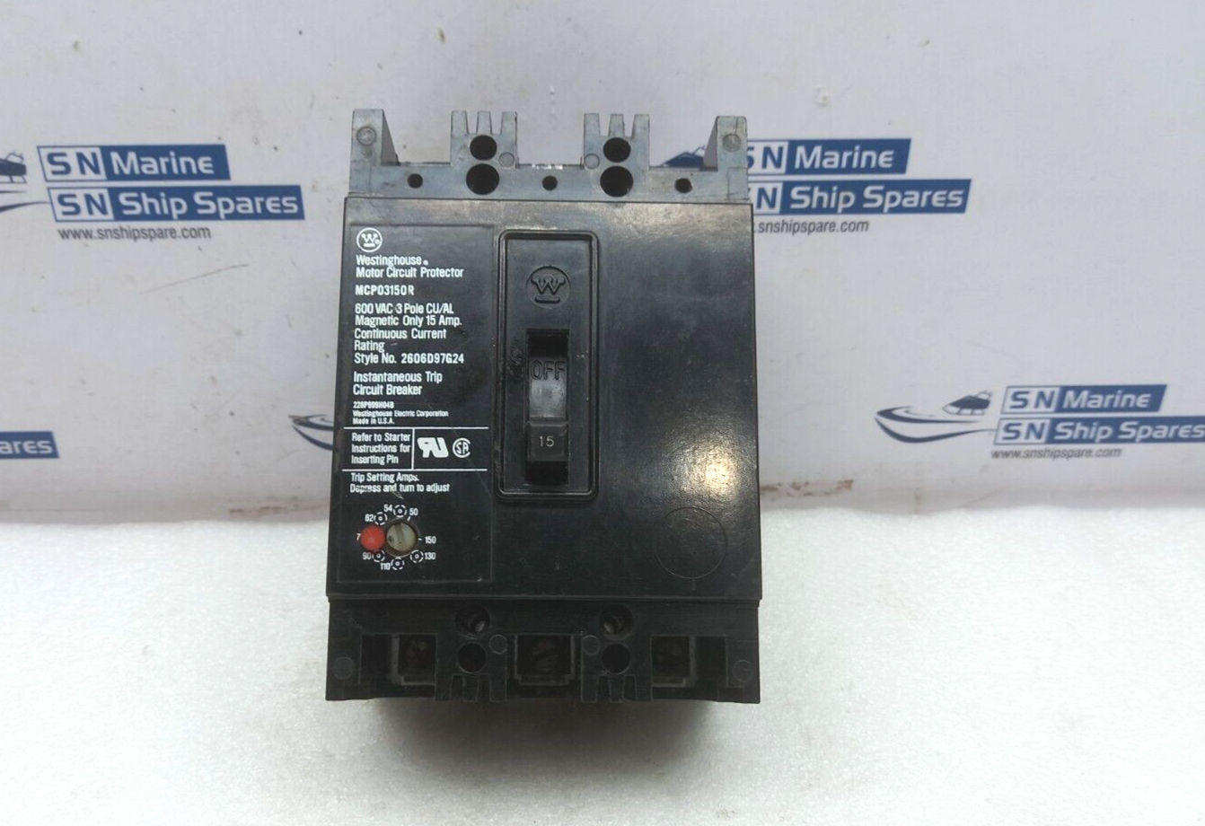 Westinghouse MCP03150R Motor Circuit Protector 3Pole 600VAC 532716