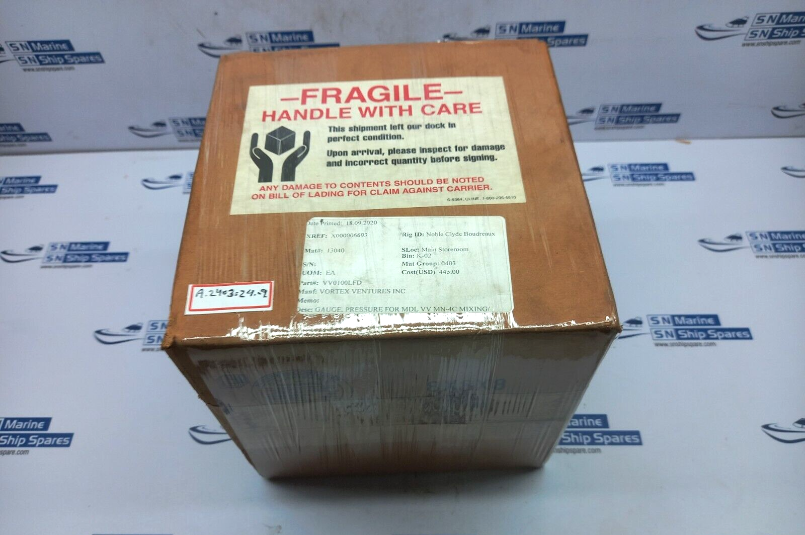 Wika SS316L Pressure Gauge 0-100Psi 990.34