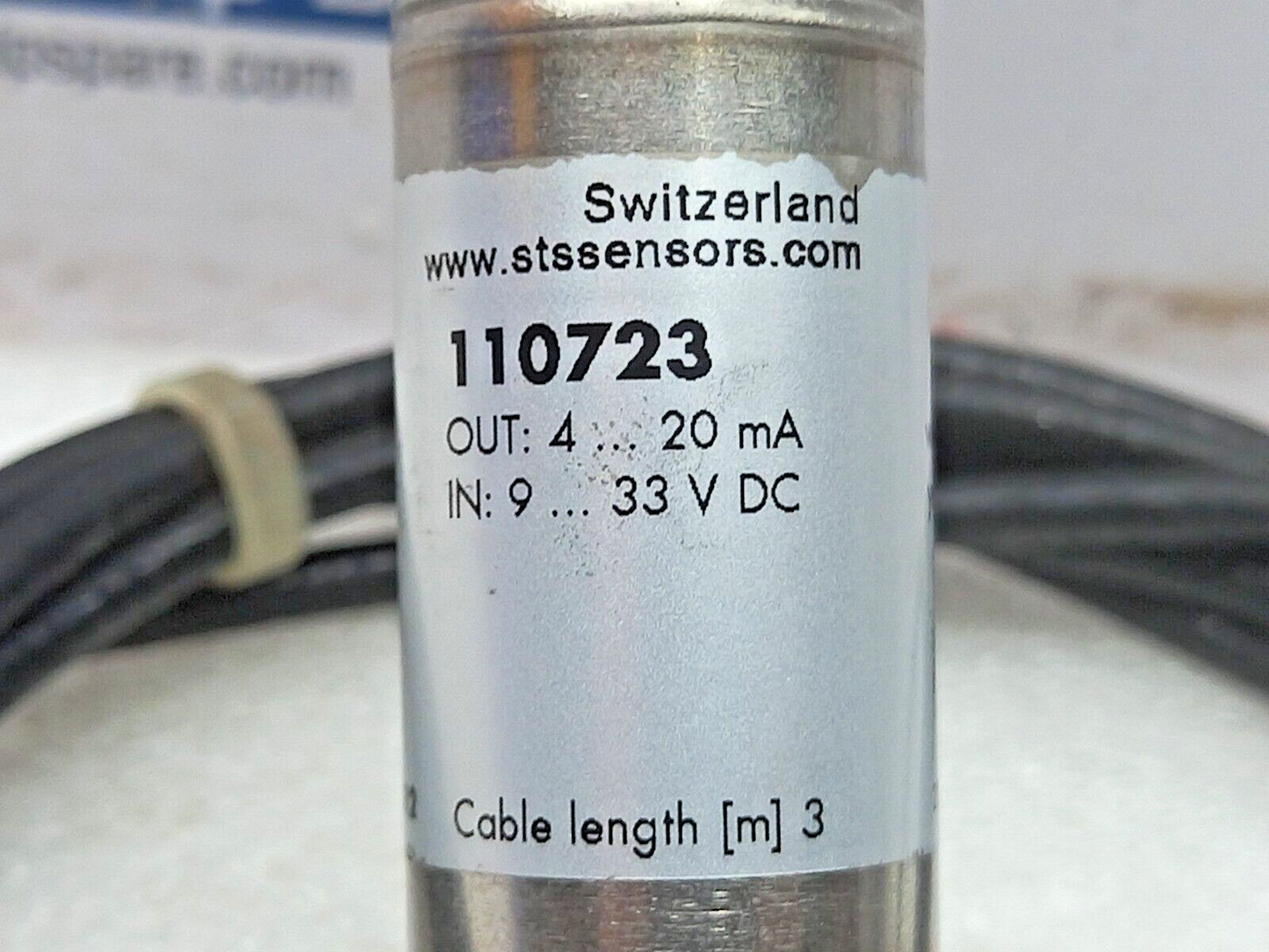 STS ATM 110723 Pressure Transmitter P 0-1bar g Out 4-20mA In 9-33VDC Tcomp -25-8