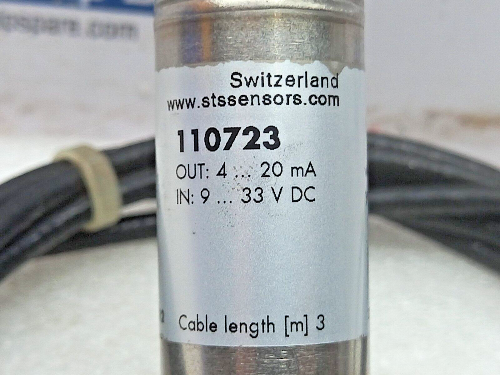 STS ATM 110723 Pressure Transmitter P 0-1bar g Out 4-20mA In 9-33VDC Tcomp -25-8