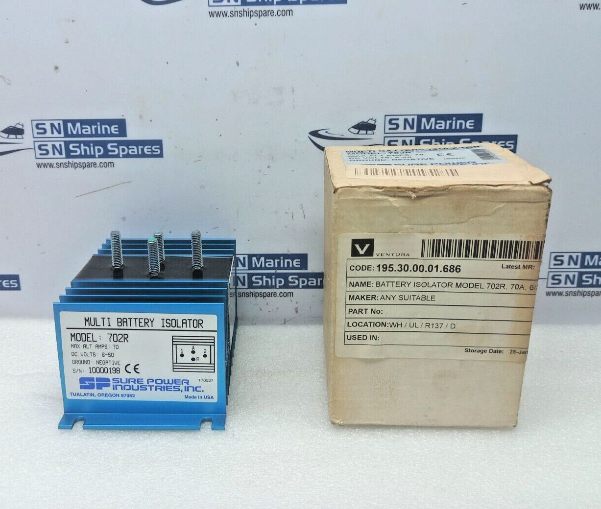 Super Power Model: 702R Multi Battery Isolator Max Alt Amps: 70 DC Volt: 6-50