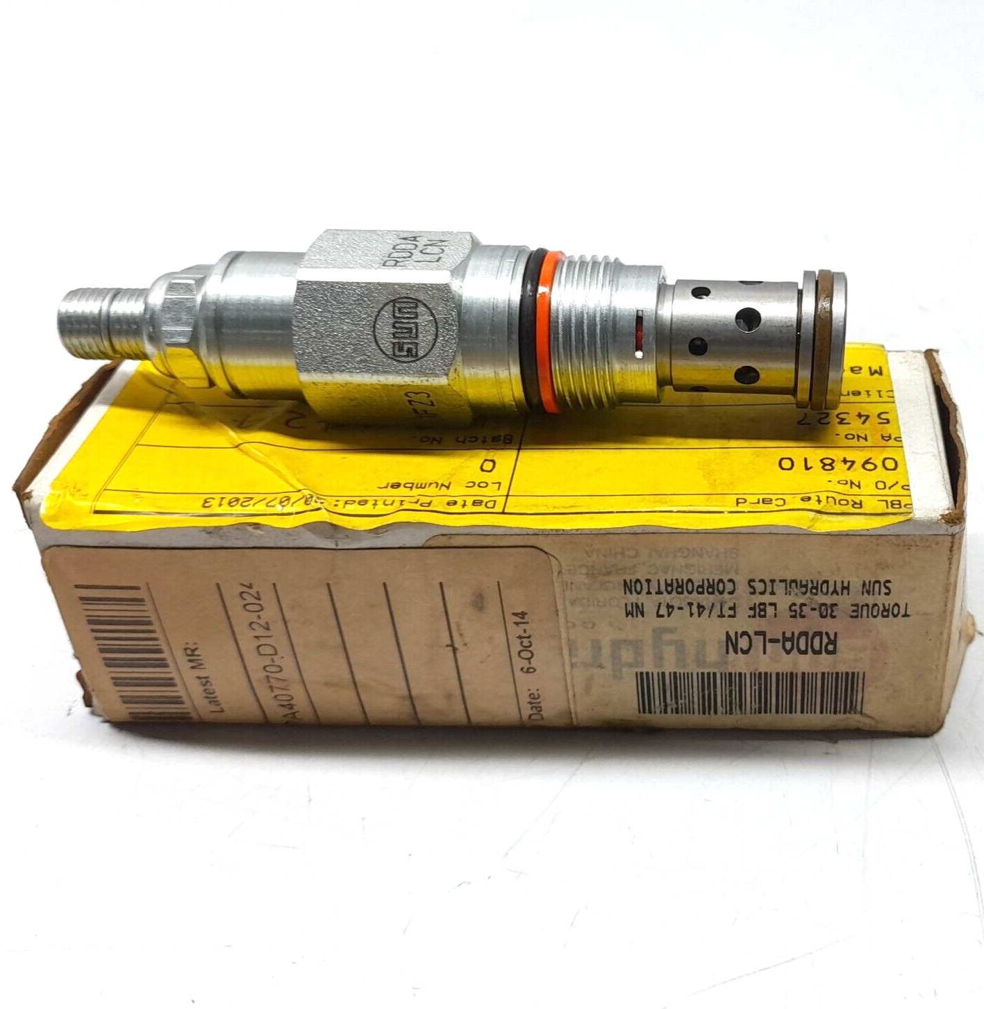 Sun Hydraulics RDDA LCN Relief Valve RDDALCN
