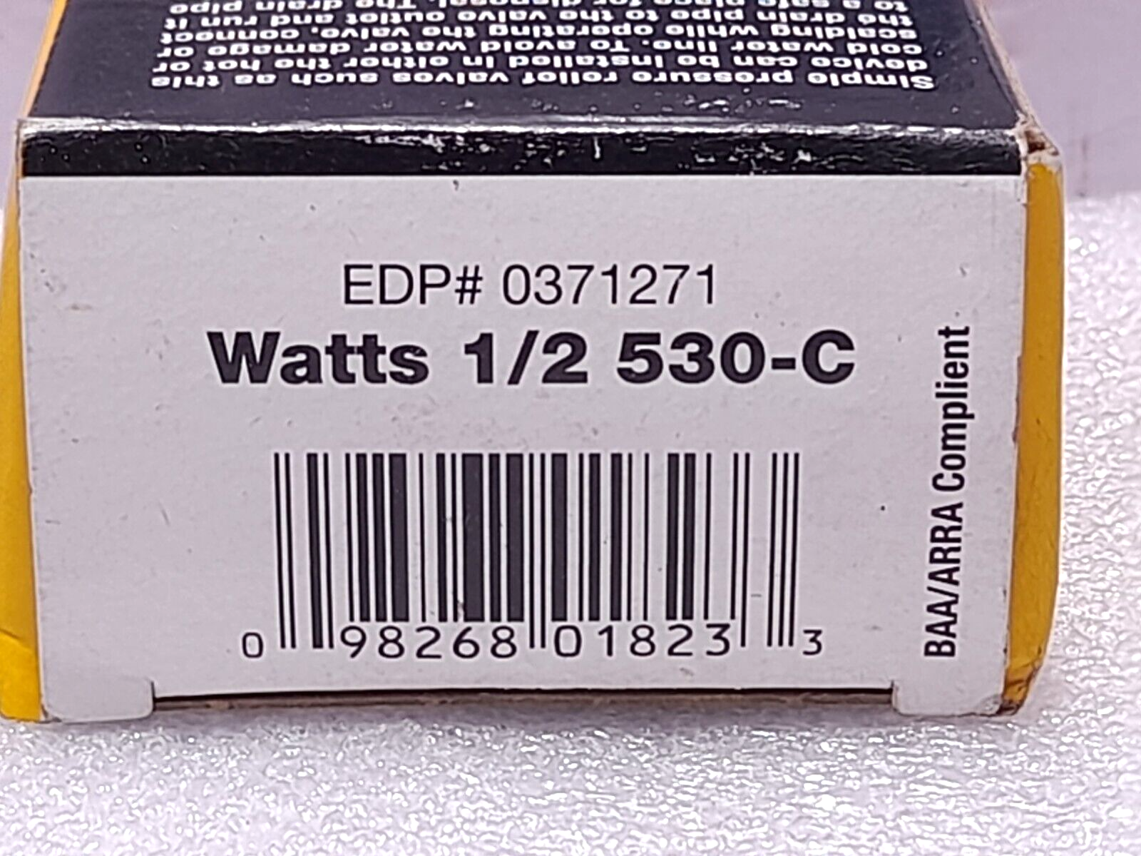 Watts 530C Pressure Relief Valve ½ Inch Out X ¾ Inch I 530-C