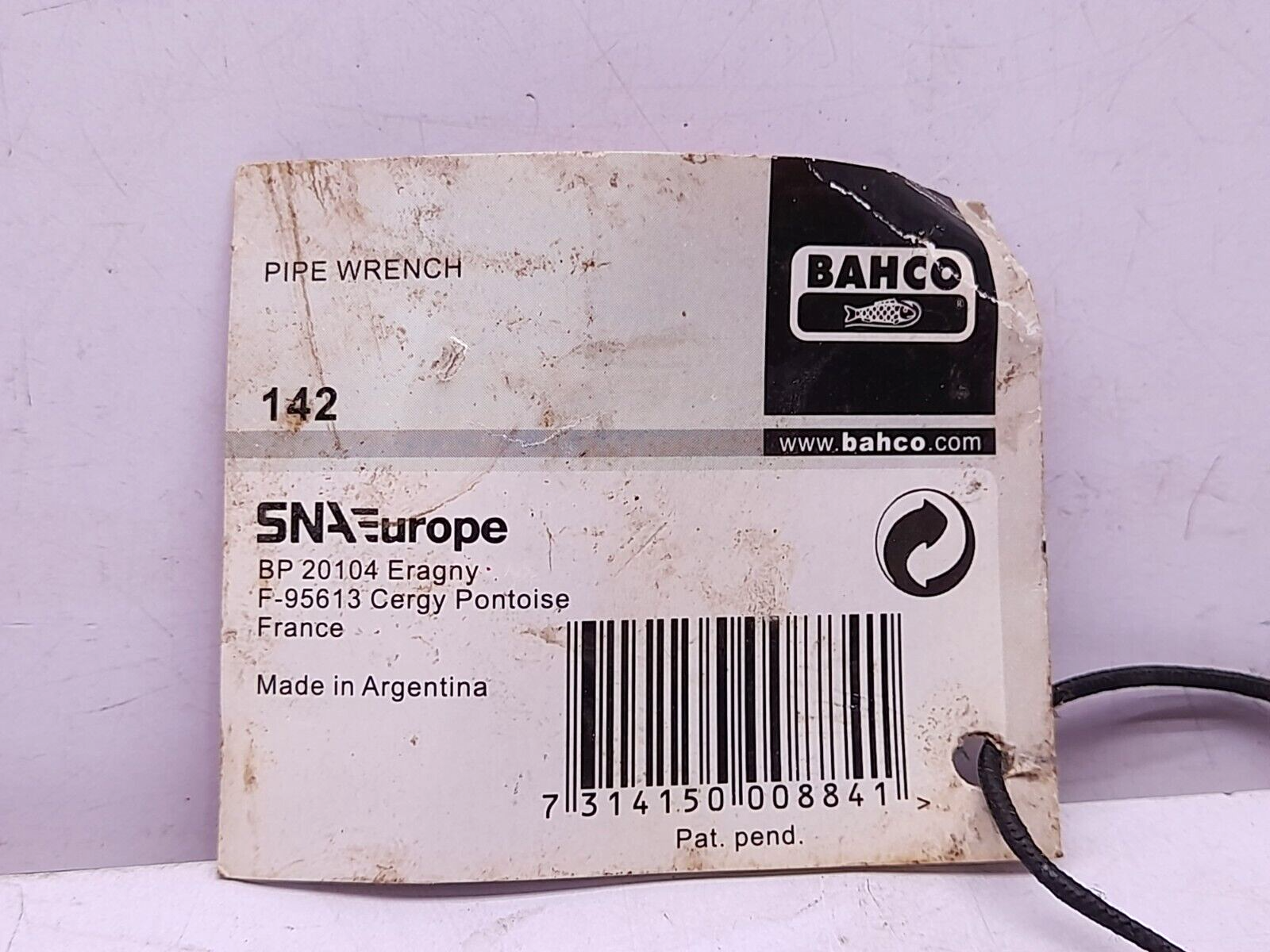 Bahco 142 Pipe Wrench