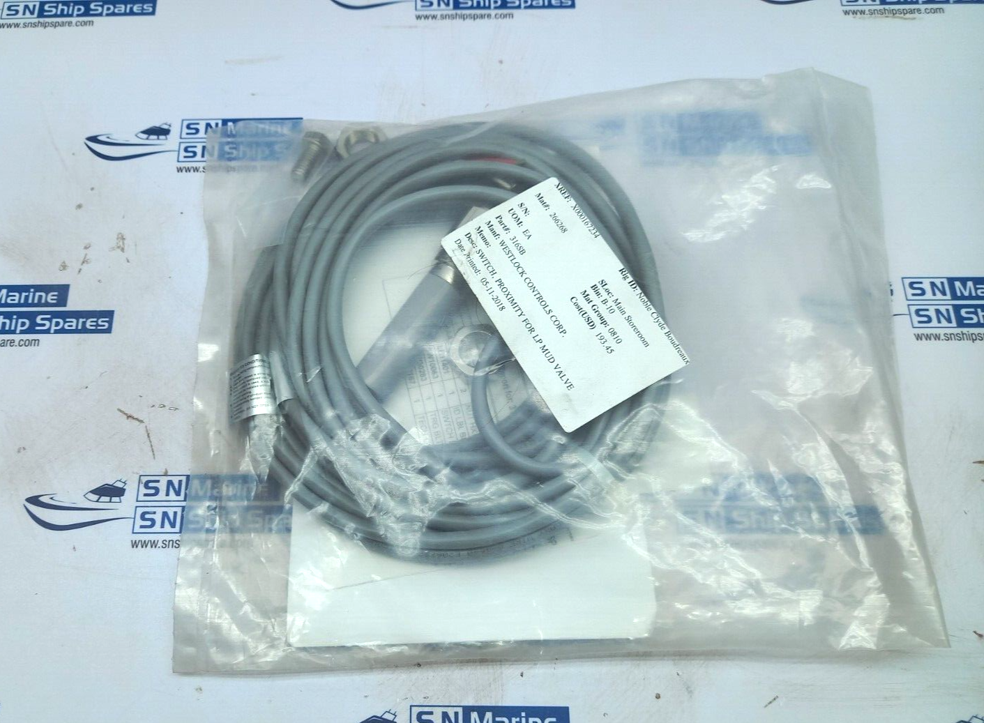 Westlock 316SB Proximity Switch For LP MUD Valve 316SB-STN-020-AAA