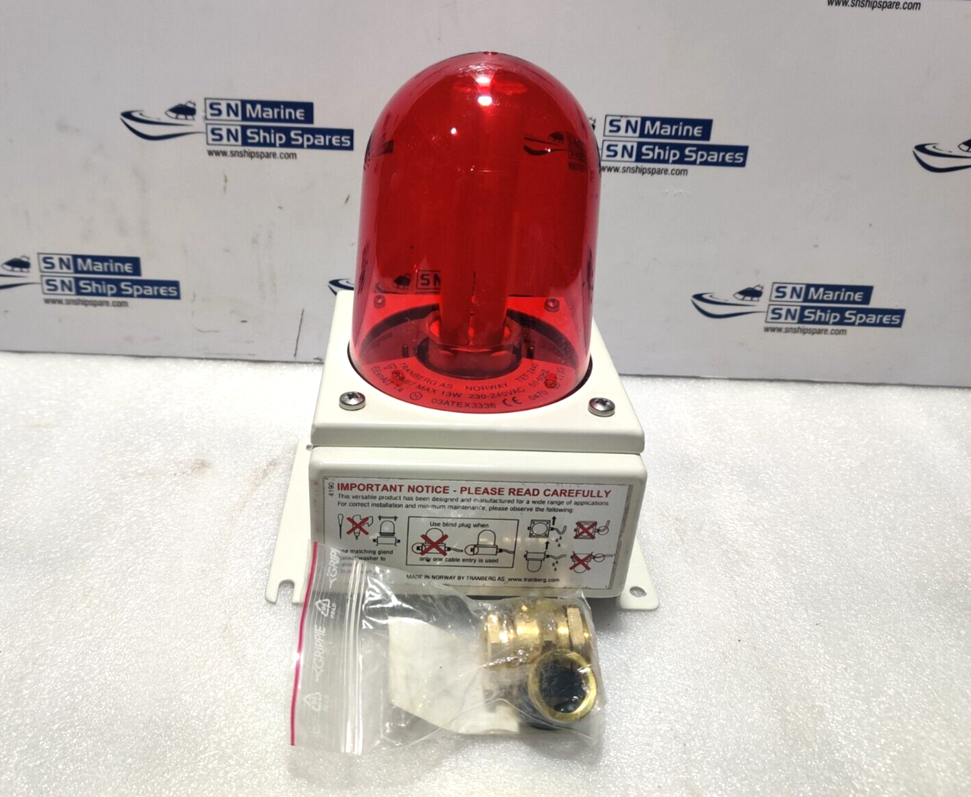 Tranberg 244002 TEF 2440 Red Helilight 230/240Vac 50/60Hz