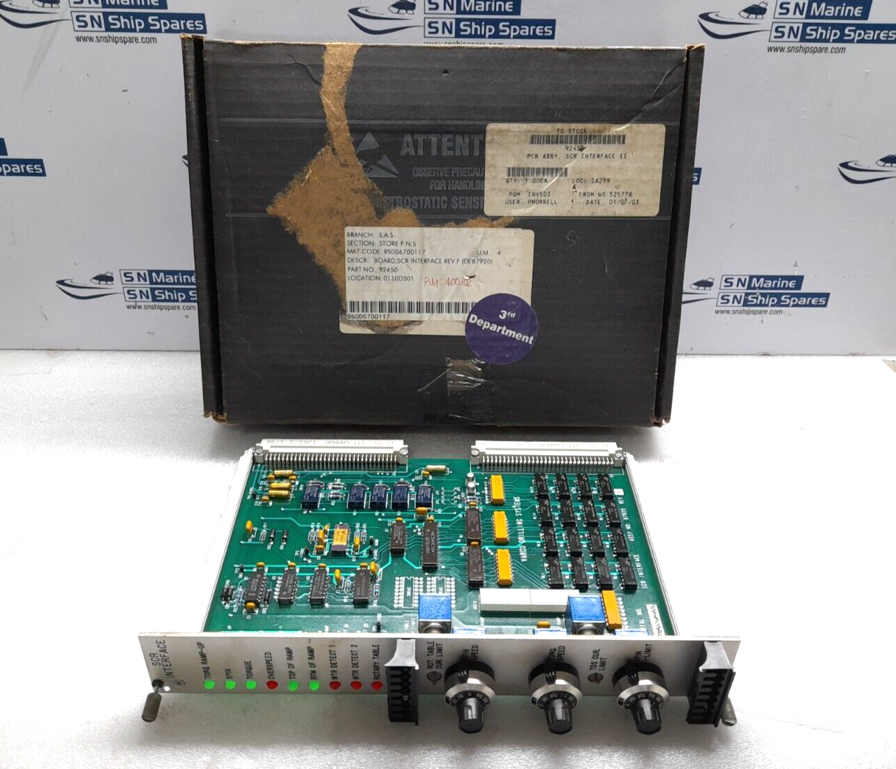 Varco Drilling Systems 87920 Rev F SCR Interface PCB 92450