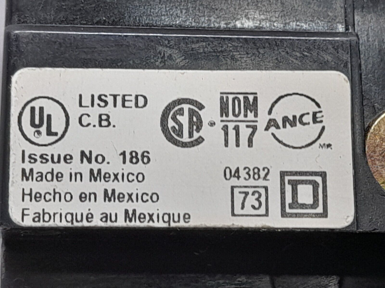 Square D FH36070 Circuit Breaker 600V~ 250VDC 50_60Hz 70A 3P