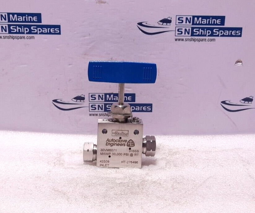 Parker Autoclave Engineers 30VM6071 Needle Valve MAWP 30,000 PSI RT