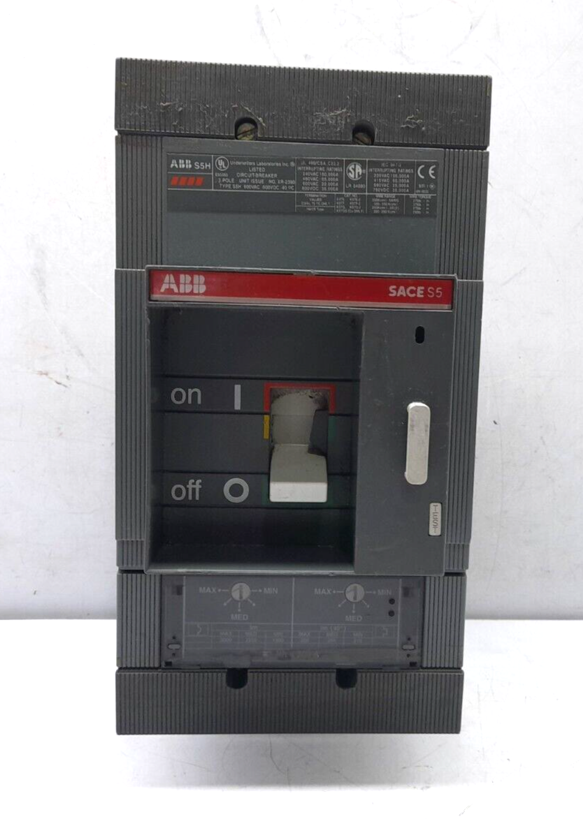 ABB SACE S5 S5H Circuit Breaker 300A 3P 600VAC 600VDC