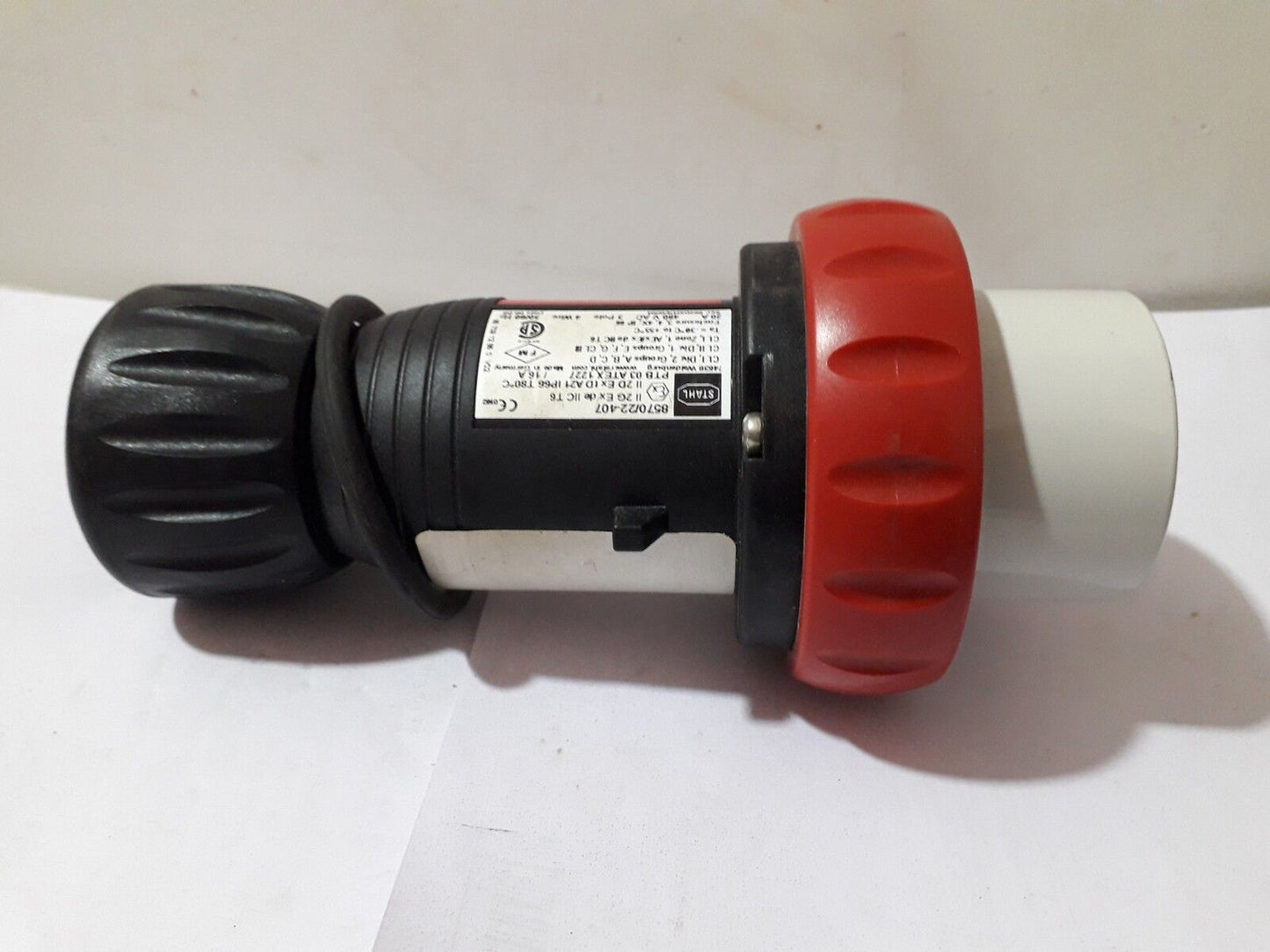 STAHL 857022-407 20A 480VAC 3POLE 4WIRE PLUG NEW 