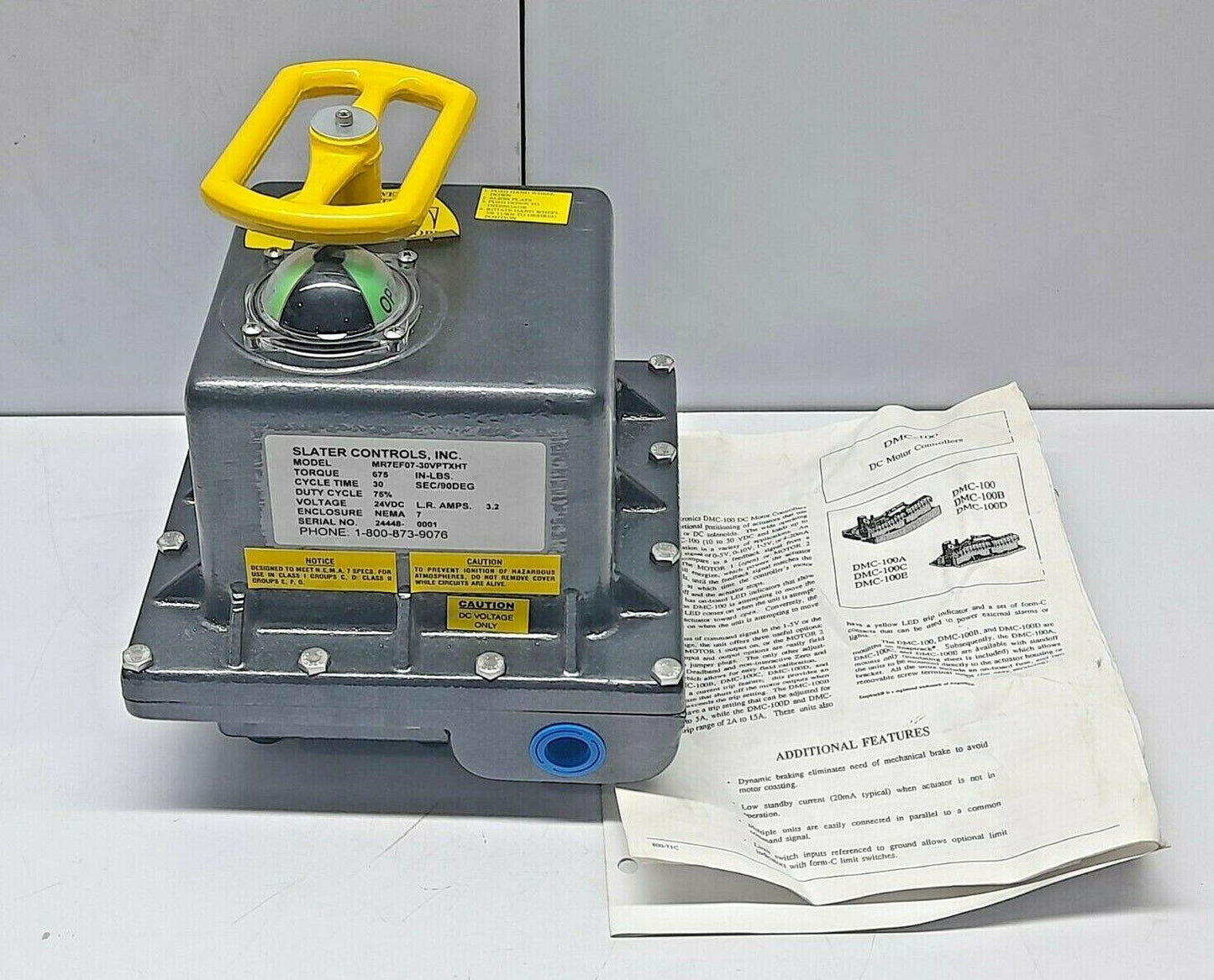 Slater Controls MR7EF07-30VPTXHT Electric Valve Actuator