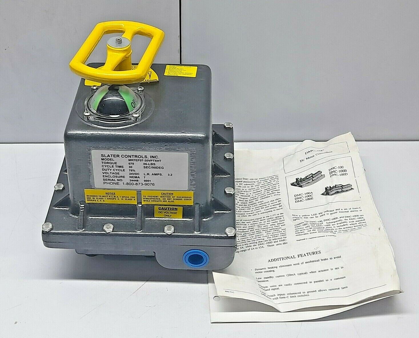 Slater Controls MR7EF07-30VPTXHT Electric Valve Actuator