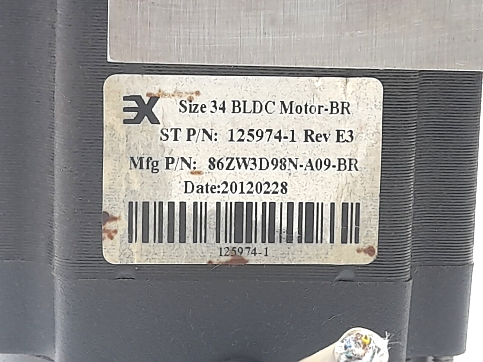 3X 86ZW3D98N-A09-BR Size 34 BLDC Motor BR Sea Tel ST 125974-1 Rev E3 M&L 125966-