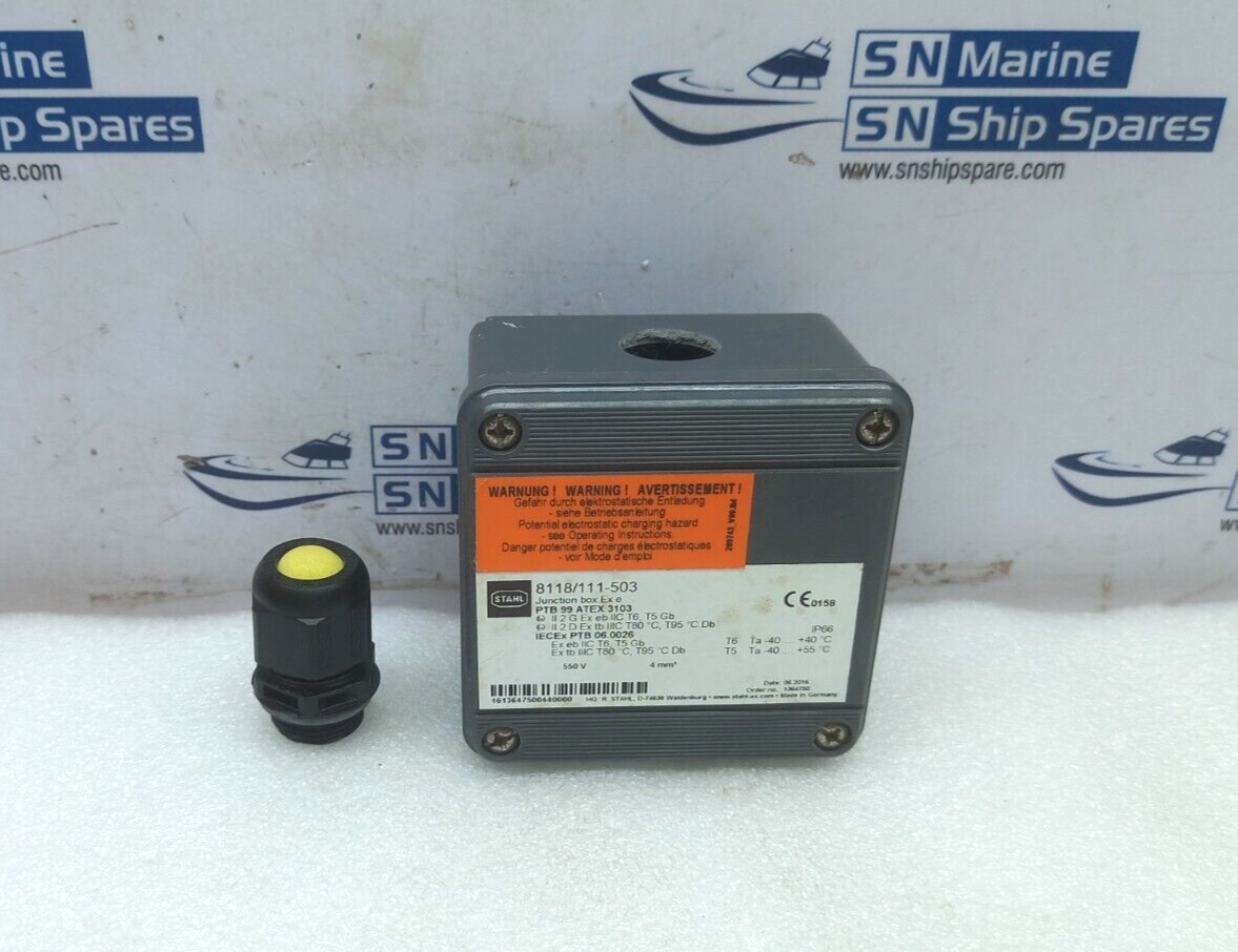 Stahl 8118/111-503 Junction Box 690V,4MM2 Electropar 501116