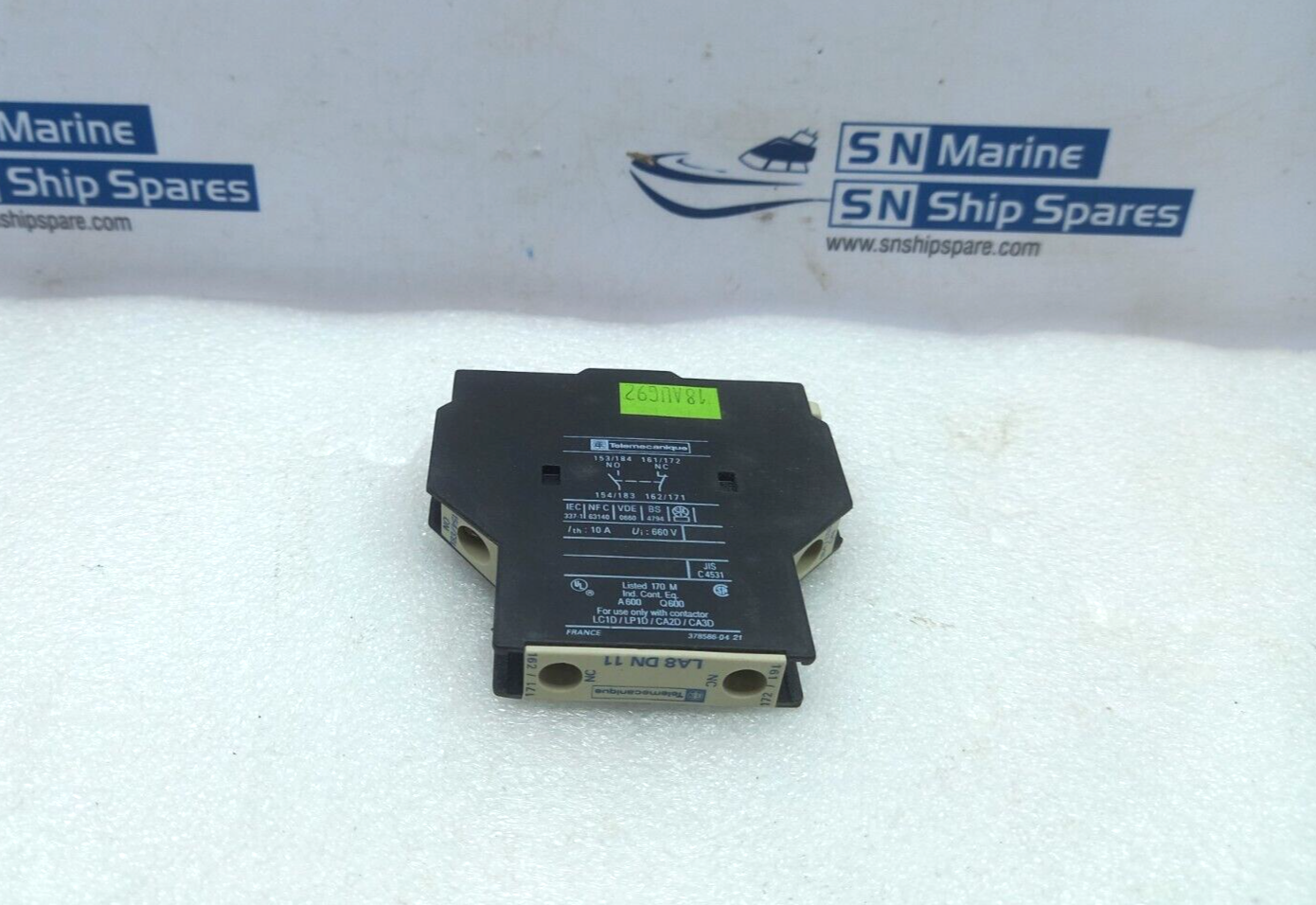 Telemecanique LA8DN11 Auxiliary Contact Block A600 Q600