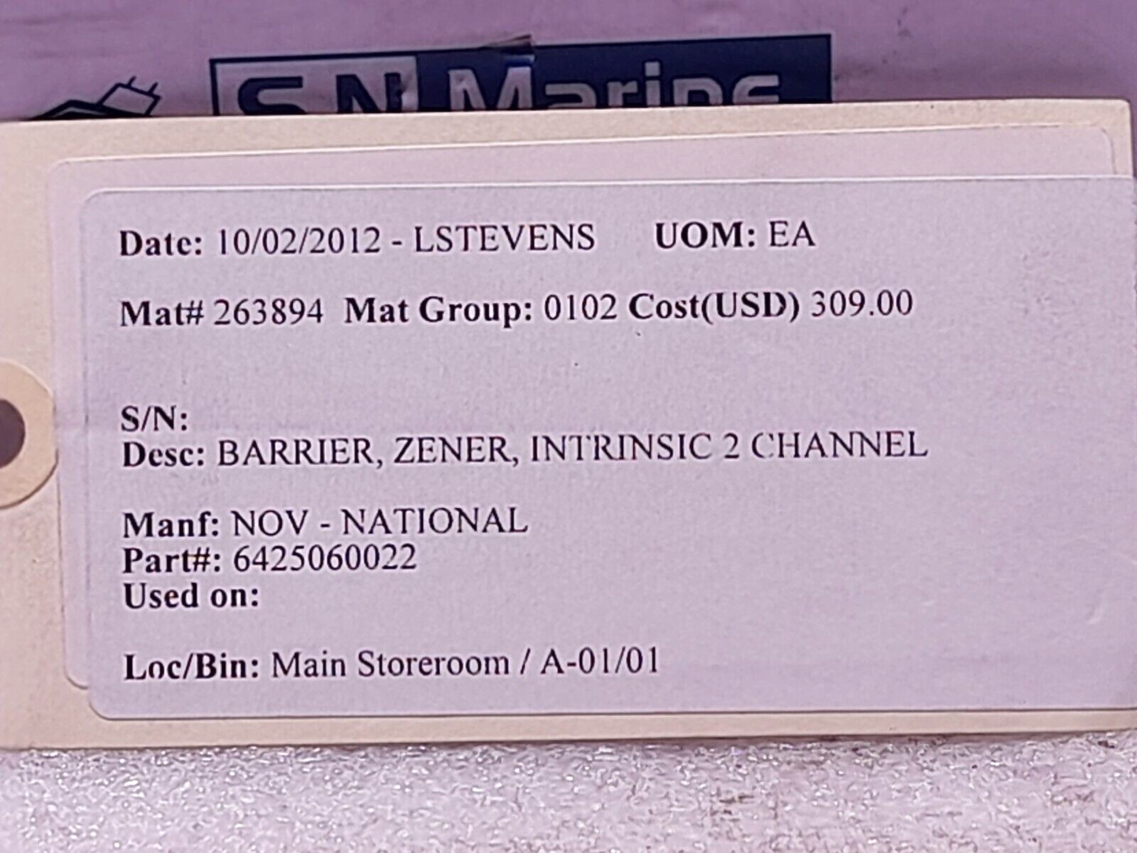 Stahl 9002/77-220-296-00 Safety Barrier Intrinspak NOV 6425060022Zener Barrier