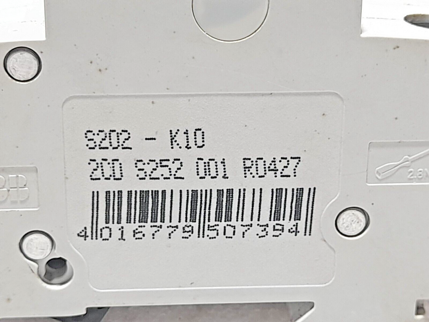 ABB S202-K10 Miniature Circuit Breaker 2Pole K10A~400 2PCs In Lot