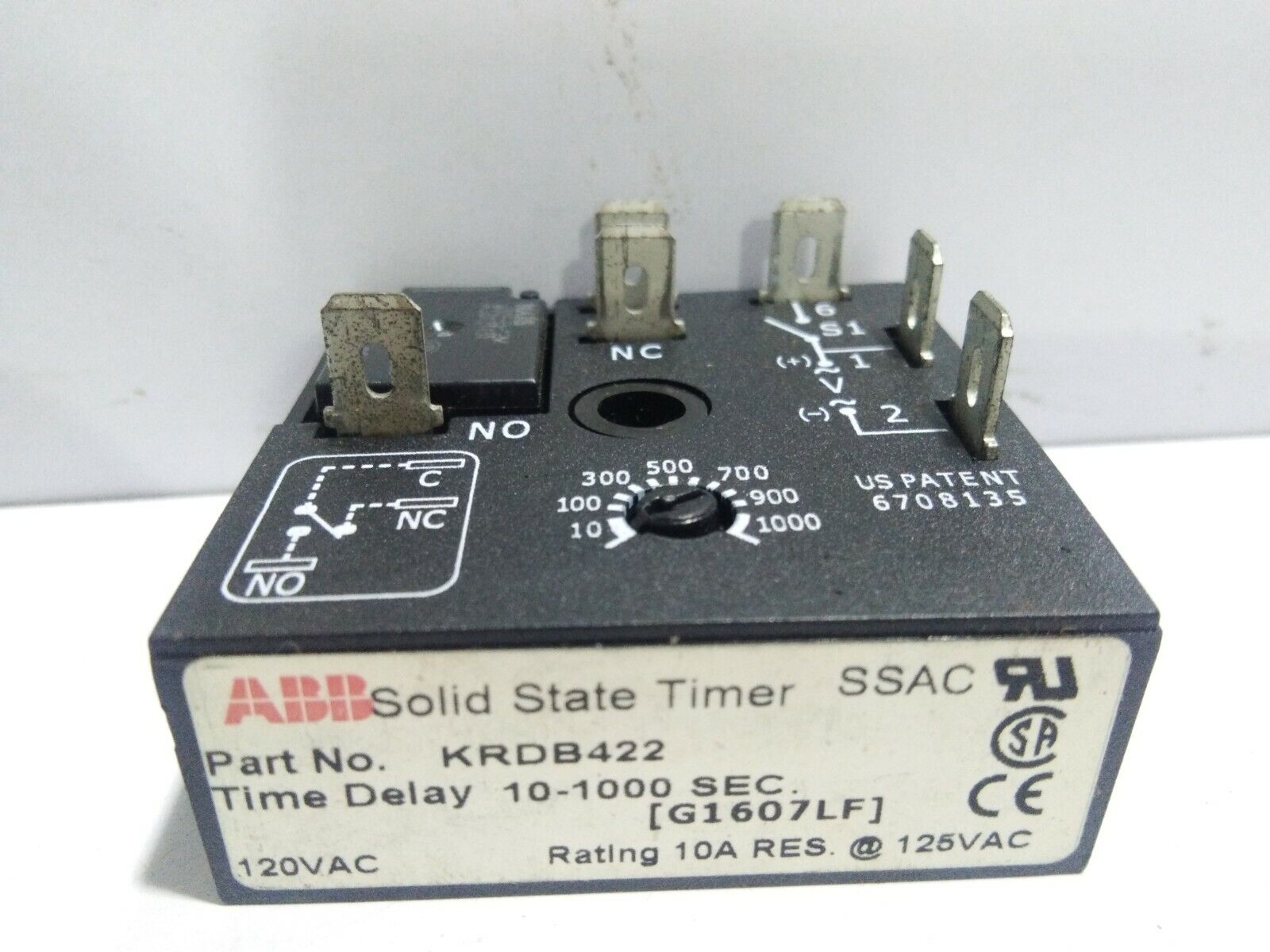 ABB KRDB422 SOLID STATE TIMER QUINCY 122862-900 