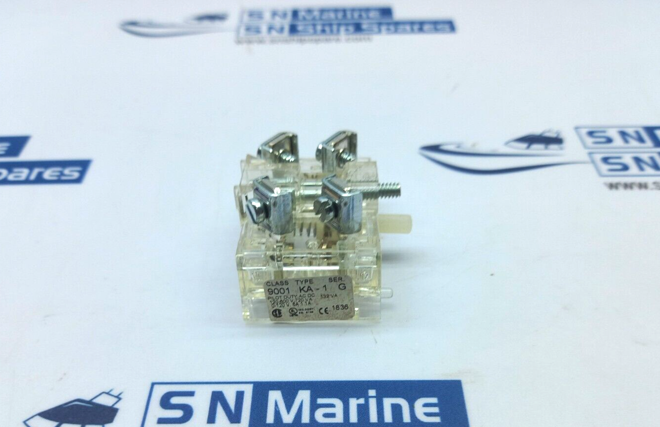 Square D 9001KAG Contact Block 1NC-1NO Ser.G 2PCs In Lot