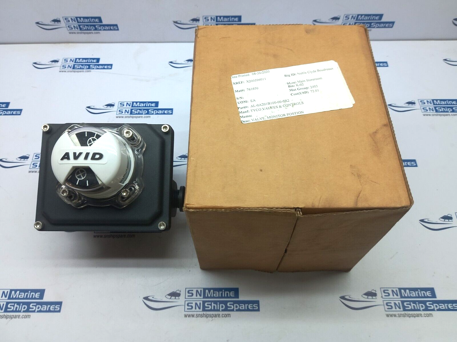 Westlock Controls AL-0A201BI00-00-0R2 Pentair Monitor Position Valve Tyco Valves