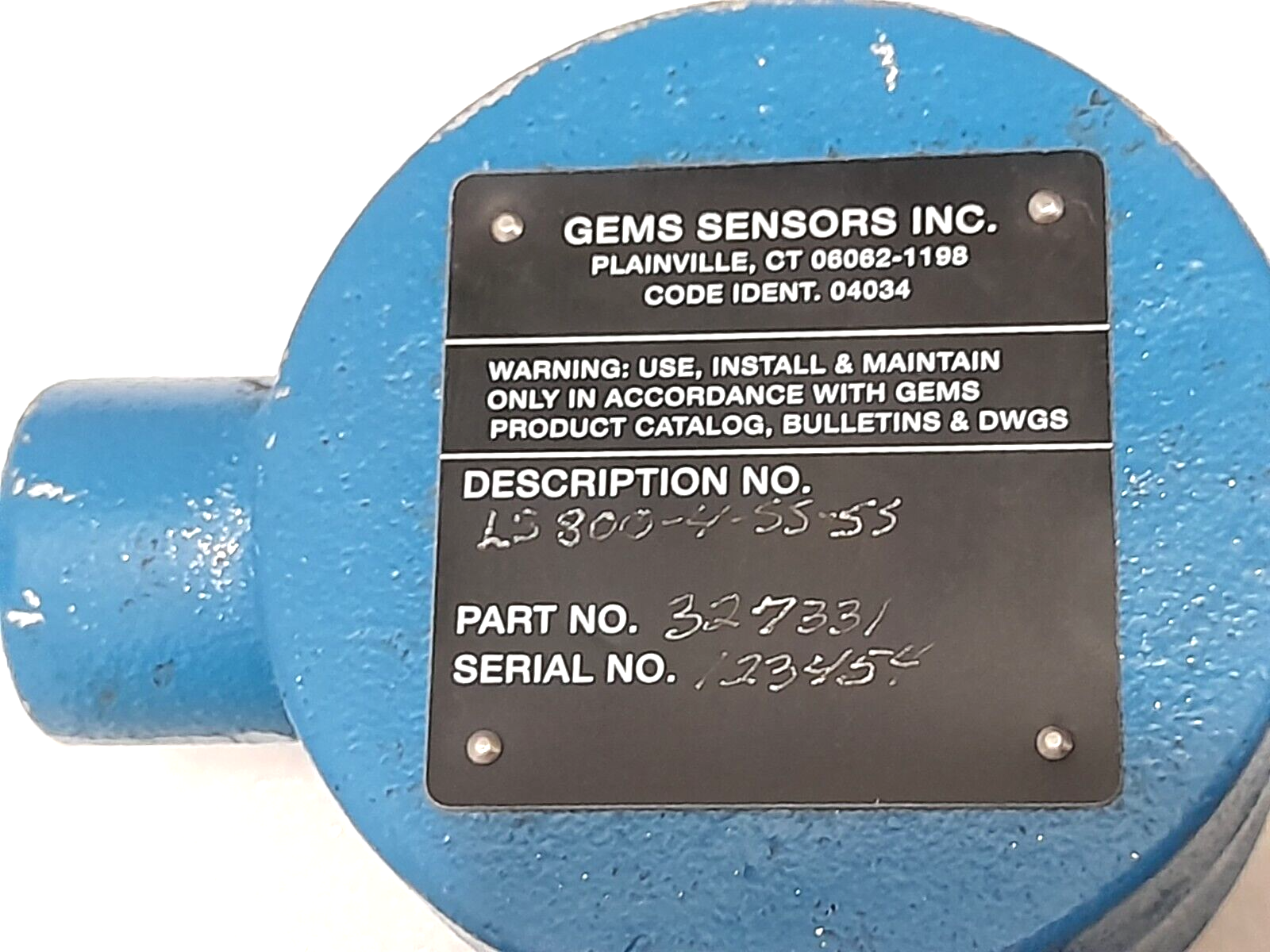 Gems Sensor LS800-4-SS-SS Level Switch 327331