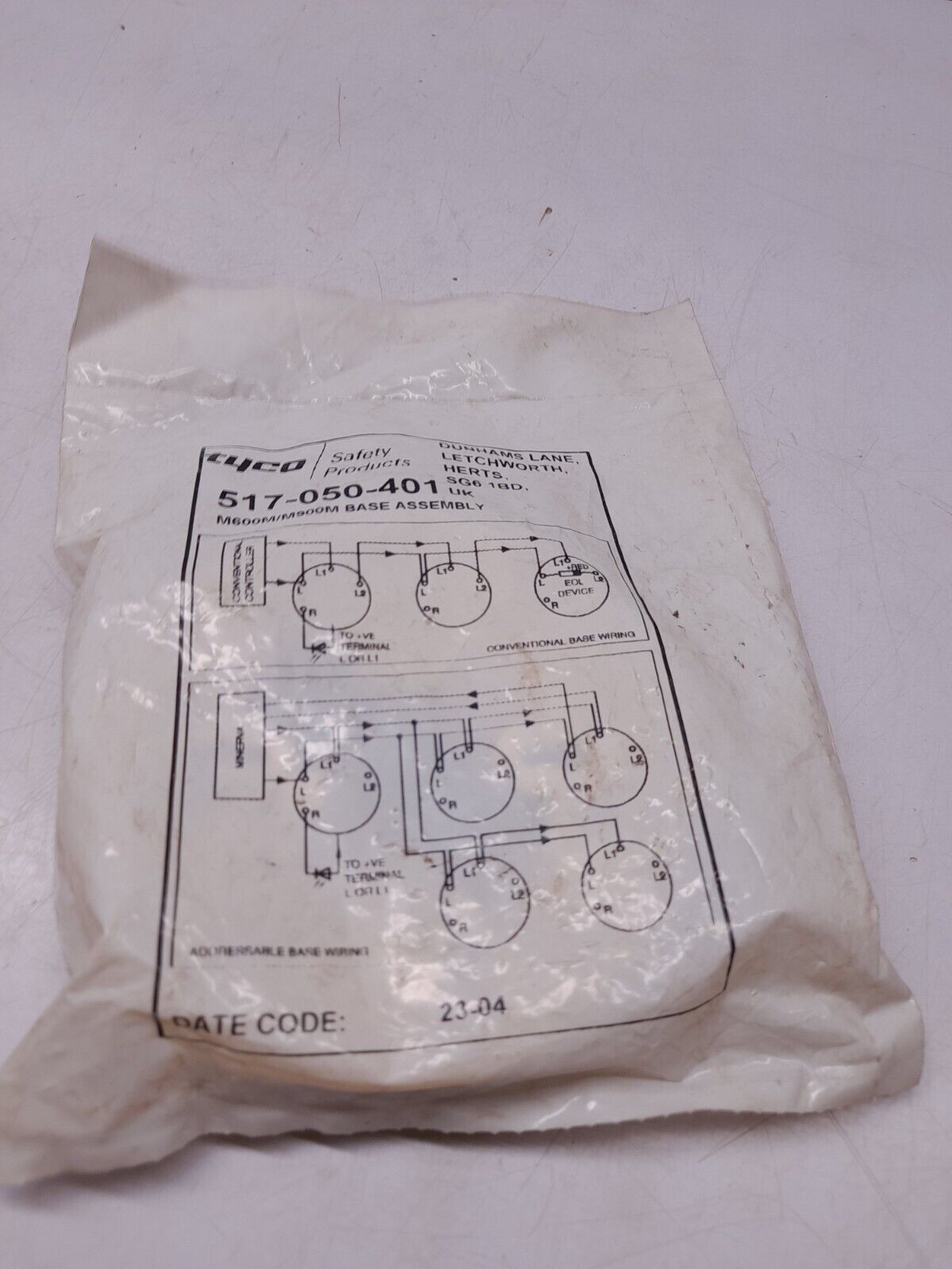 Tyco 517-050-401 M600M/M900M Base Assembly