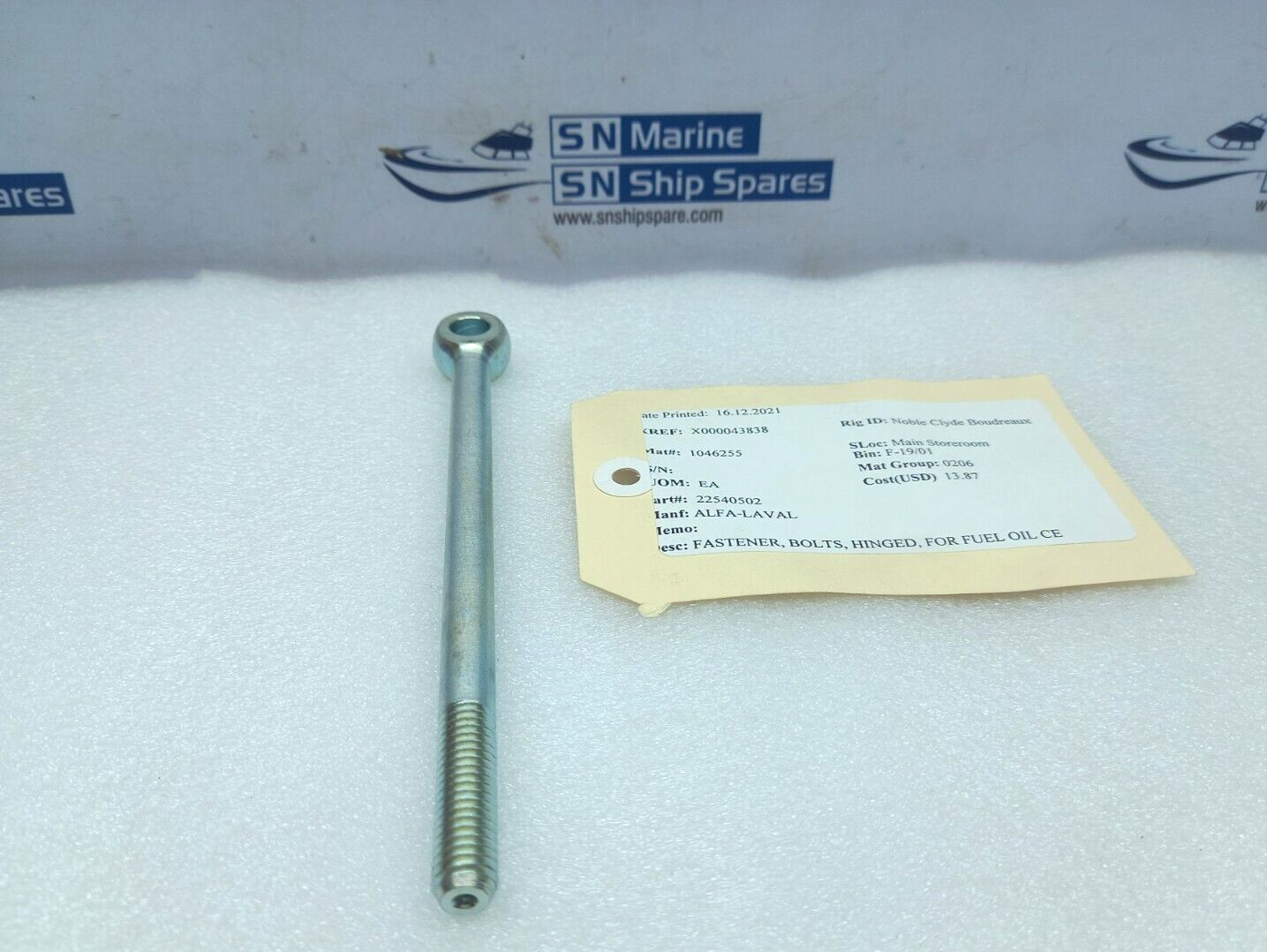 Alfa-Laval 22540502 Hinged Fastener Bolts
