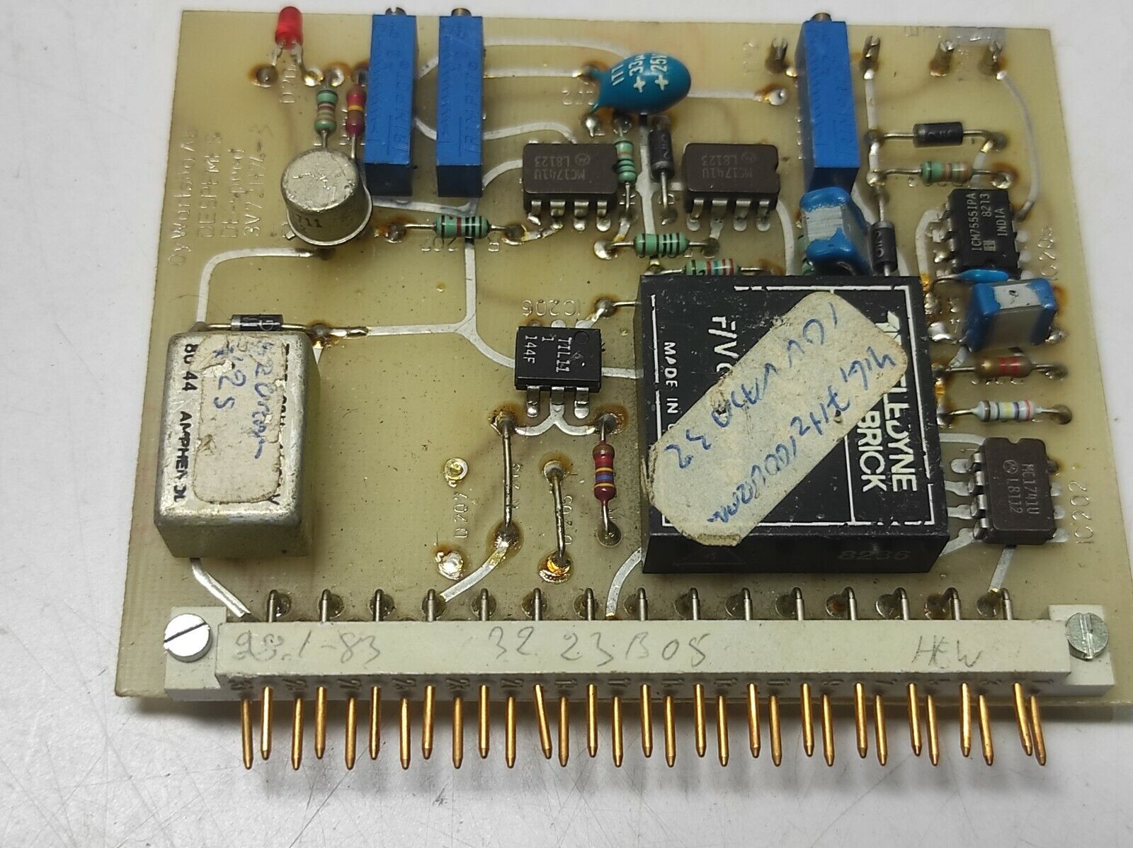 Wartsila 3V72H74-3 PCB 32.23B05 R.V.S. Speed Meas Card DE-Speed