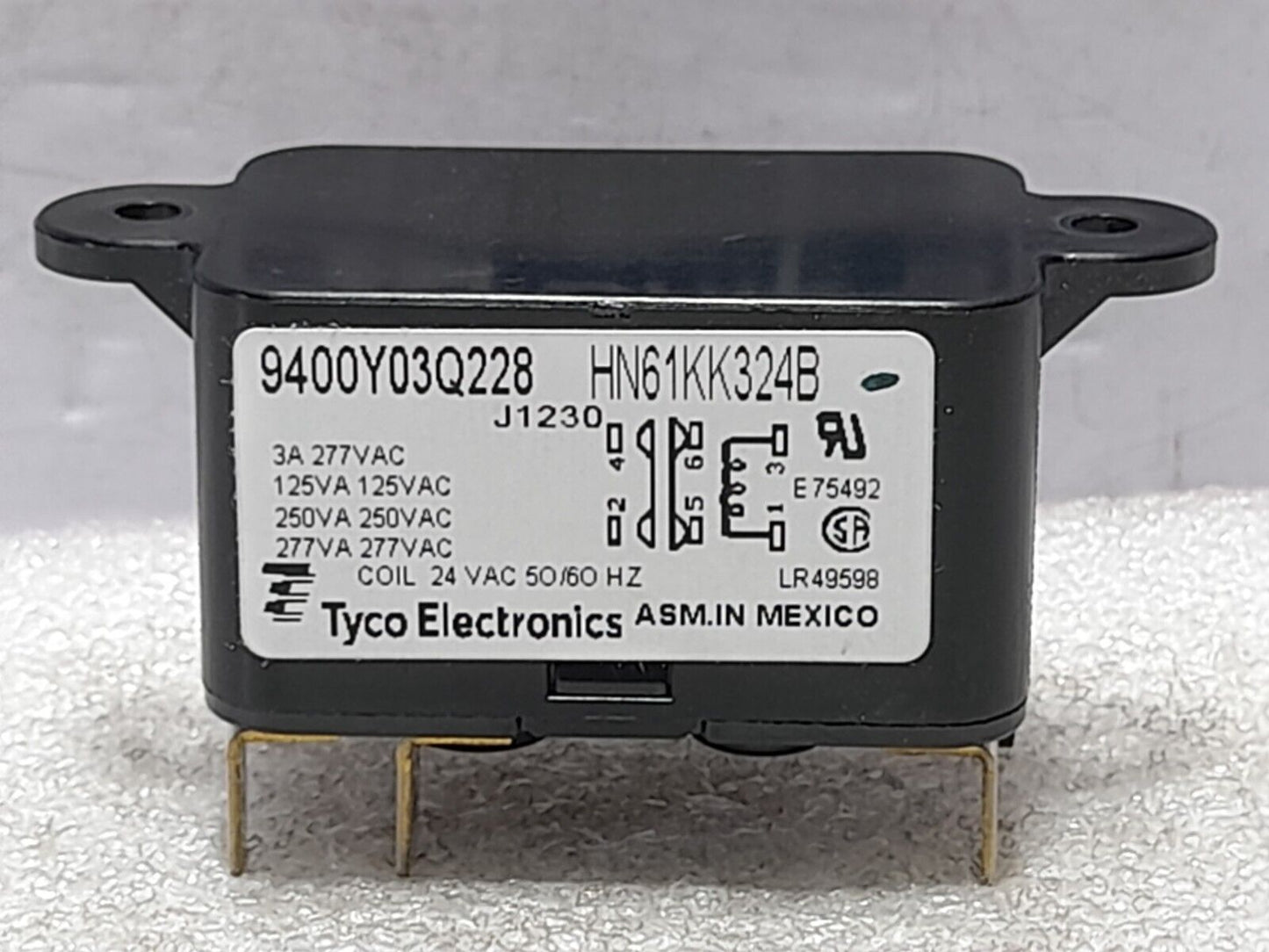 Tyco Electronics 9400Y03Q228 HN 61KK 324 Pilot Duty Relay 24V 50/60Hz