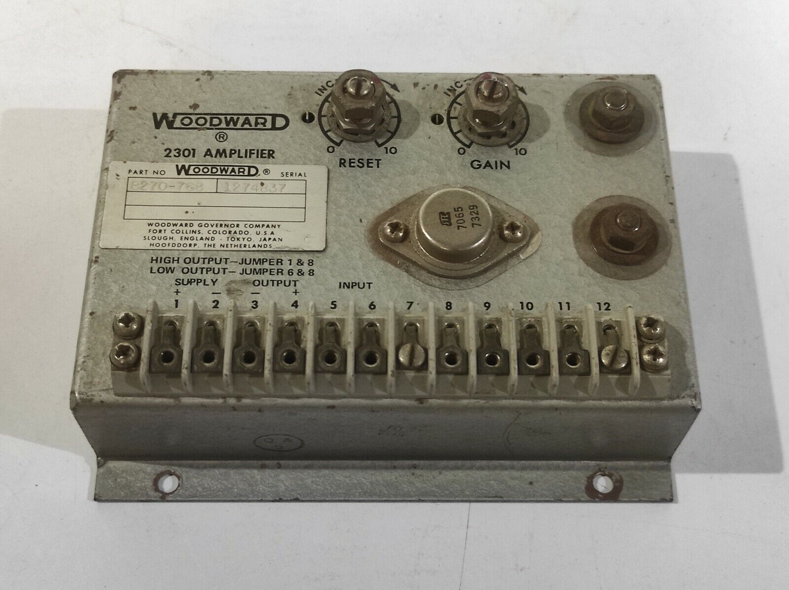 Woodward 8270-768 2301 Amplifier  8270768 