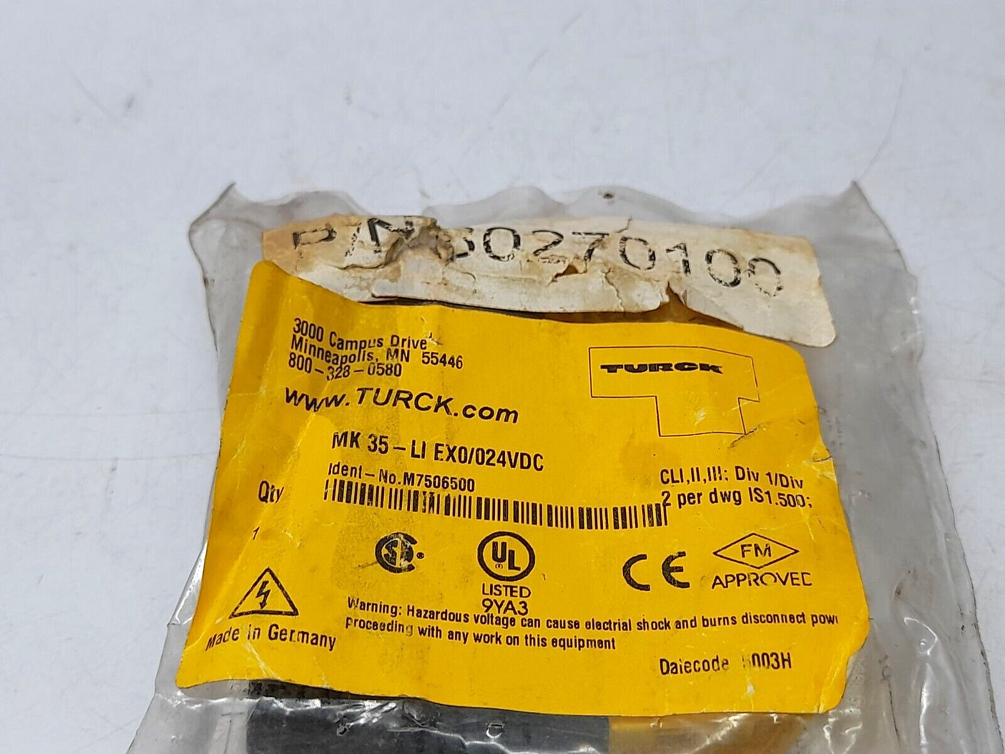 Turck MK35-LI EX0/024VDC Multi Modul M7506500 MK35-LI-Ex0 CAD 80270100 IS Barrie