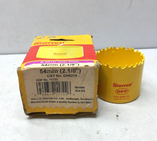 Starrett DH0218 Bi Metal Dual Pitch 54mm 2.1/8” DPP HSS Bimetal