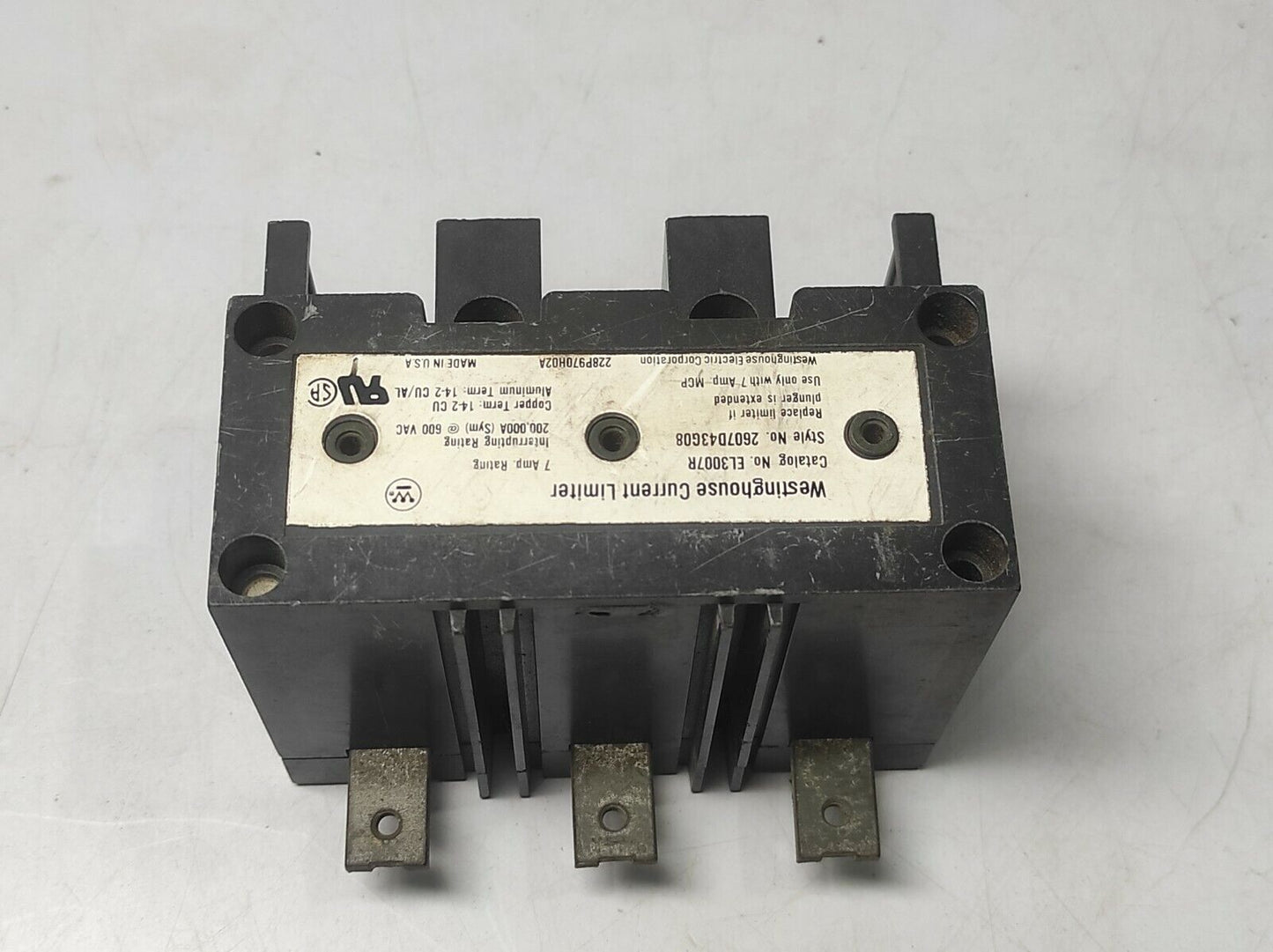 Westinghouse EL3007R Current Limiter