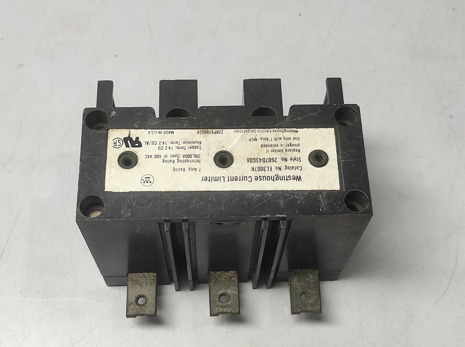 Westinghouse EL3007R Current Limiter