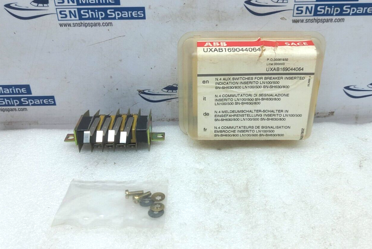 ABB SACE UXAB169044064 N.4 Aux. Switches for Breaker Inserted indication
