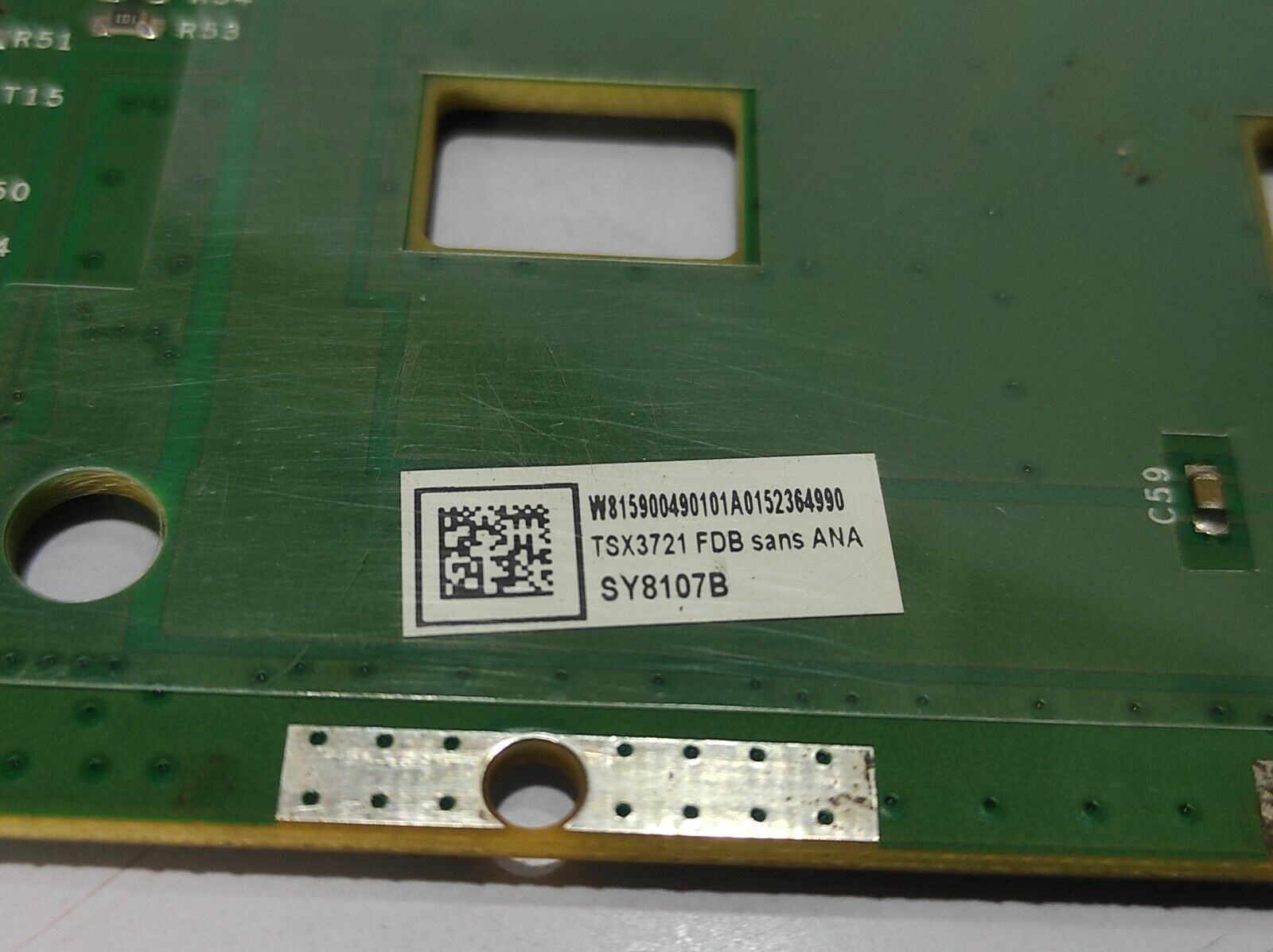 W8 1590047 0101A PCB W815900490101A0152364990 TSX3721 FDB sans ANA SY8107B 