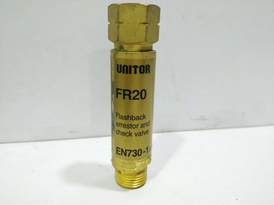 UNITOR FR20 FLASHBACK ARRESTOR AND CHECK VALVE FR20 EN730-1