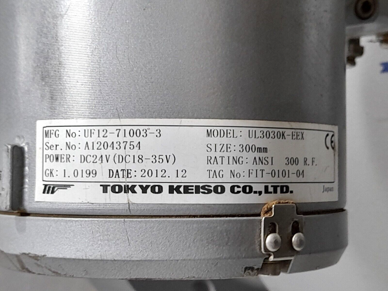 Tokyo Keiso UL3030K-EEX 3-BEAM Compact Ultrasonic Flowmeter 24VDC 300mm